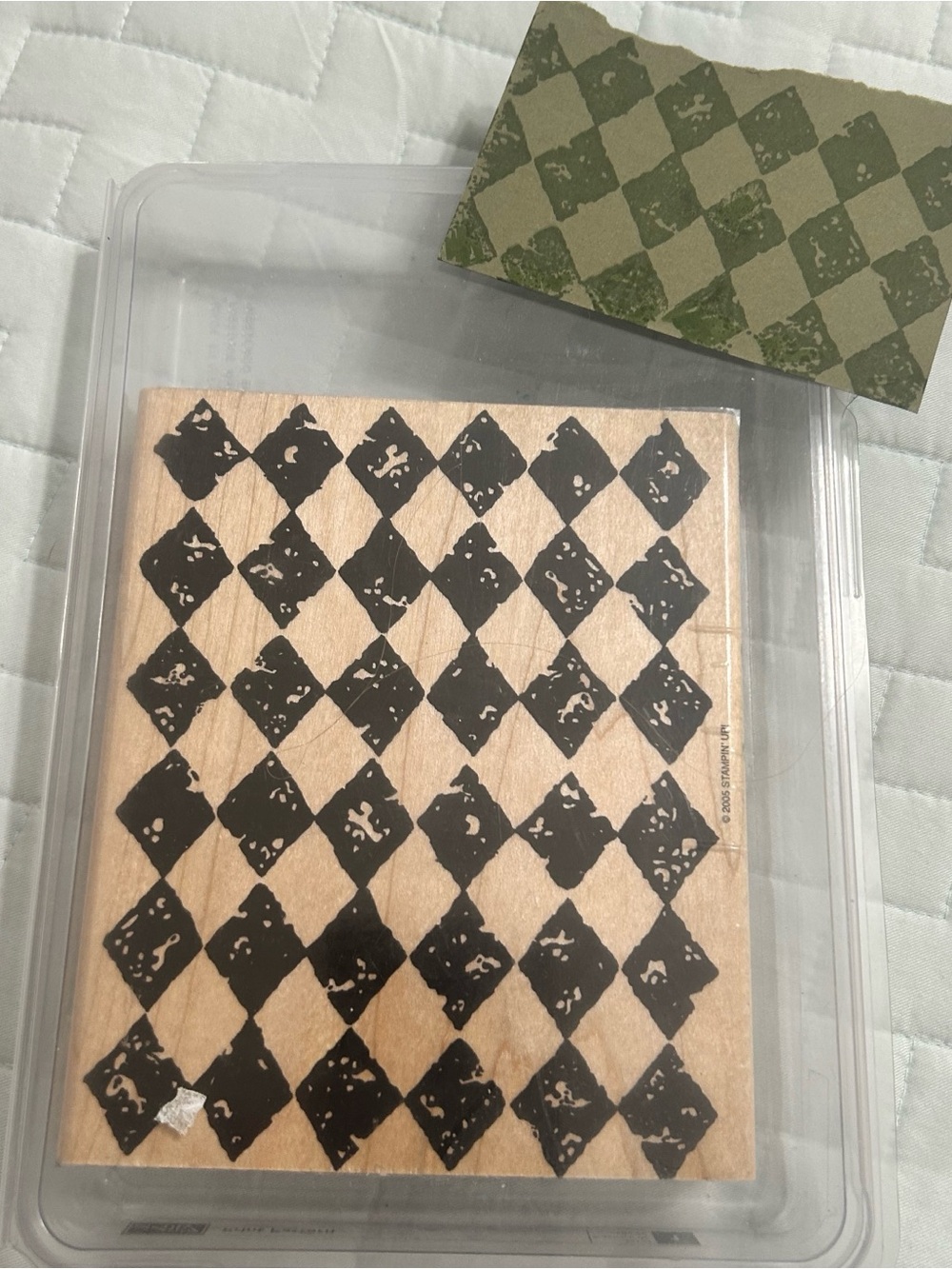 Stampin’ Up Harlequin Pattern Rubber Stamp
